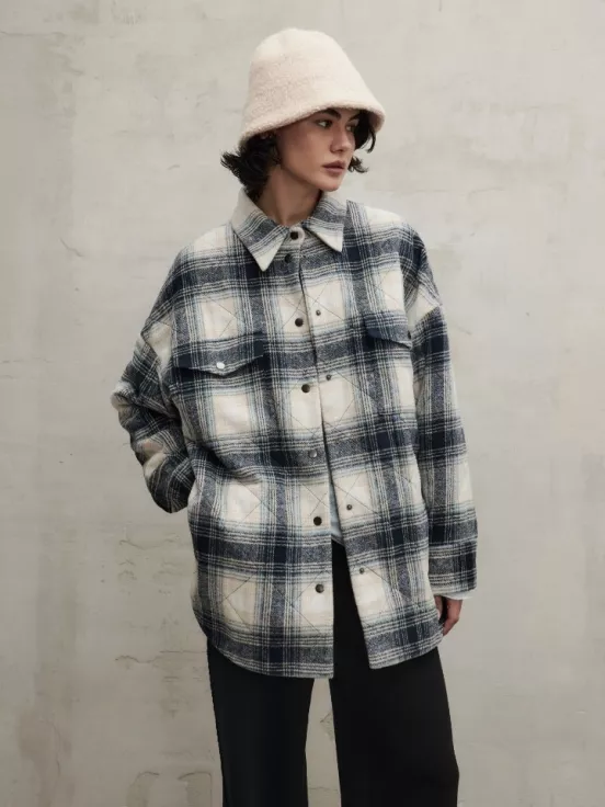 Утепленная рубашка BOY цвет синий