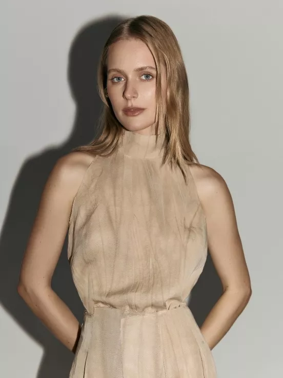 Топ SANDSTORM цвет бежевый