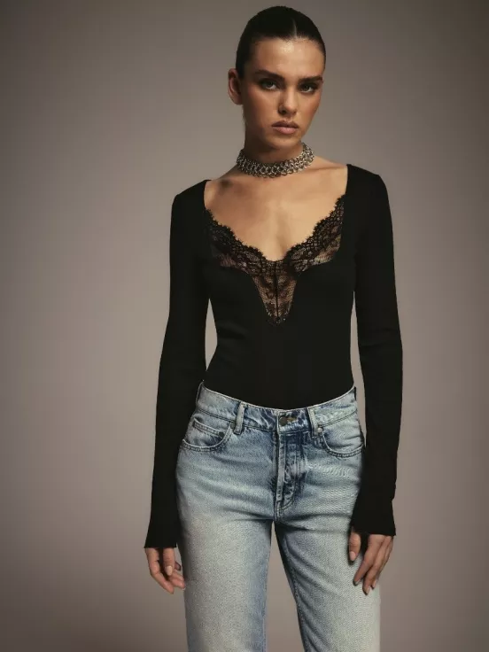 Боди BAROQUE цвет черный