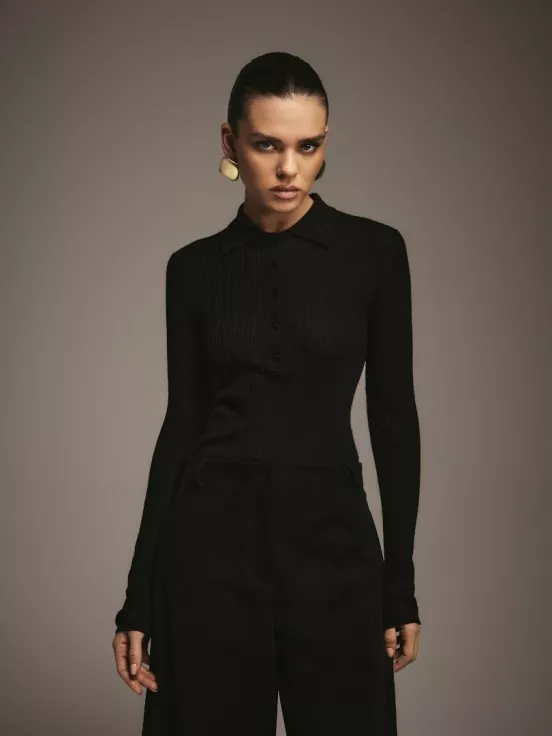 Купить Джемпер CORNERSTONE цвет черный за 18 900 рублей