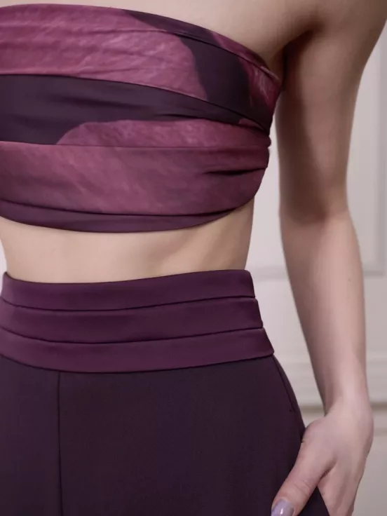 Купить Платок KARMEN цвет винный за 11 088 рублей