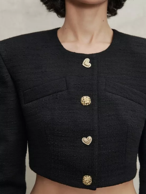 Кроп-жакет NEW CINDY цвет черный за 32 900 рублей