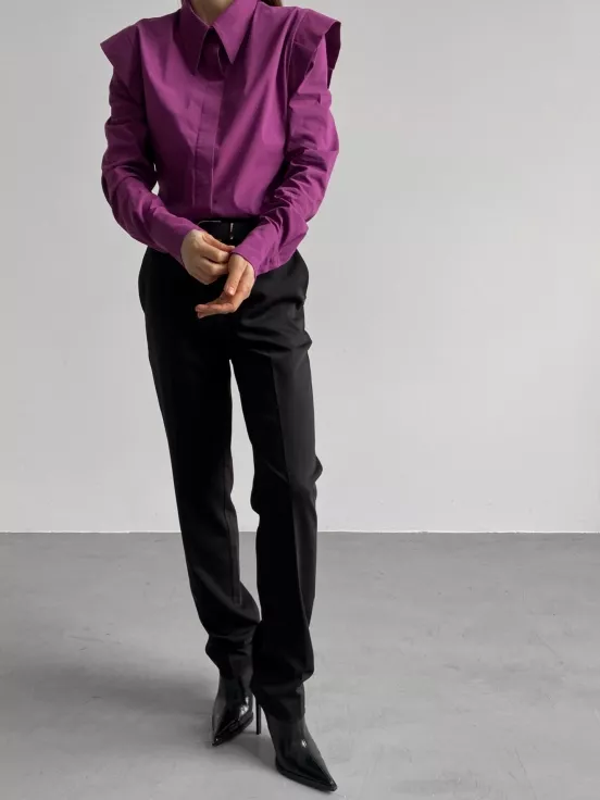 Купить Рубашка с фактурными плечами