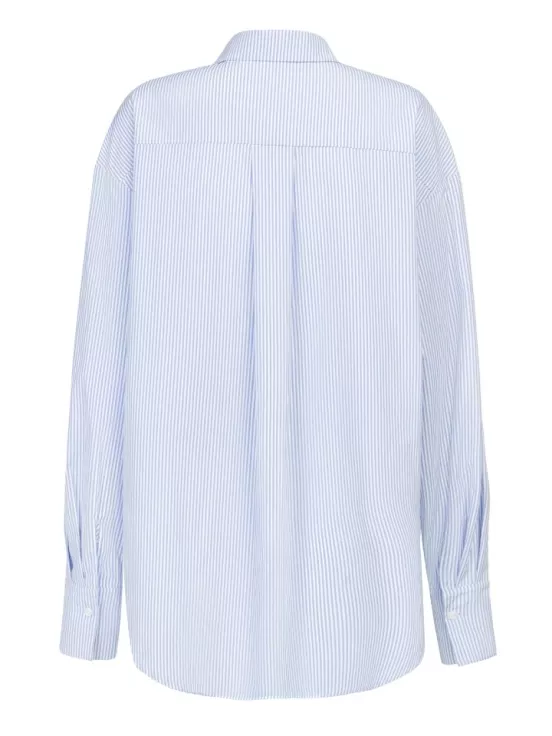 Купить Рубашка BEACH цвет сине-белая полоска за 14 900 рублей