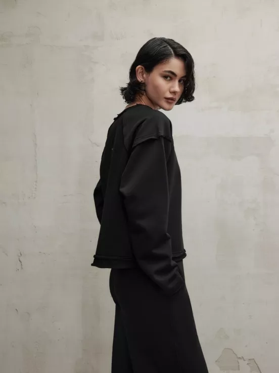 Купить Свитшот RUNNING SUIT цвет черный за 10 500 рублей