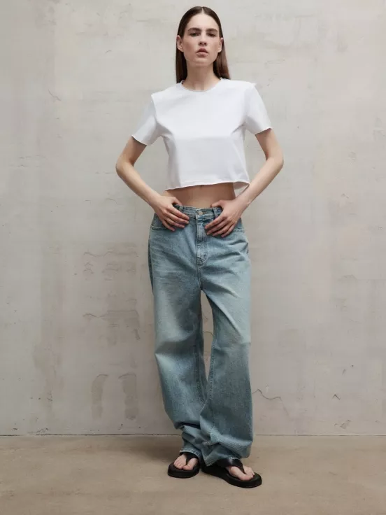 Футболка CUT T-SHIRT цвет белый за 3 100 рублей