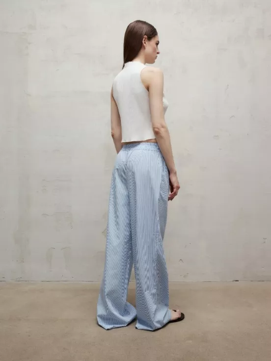 Брюки BEACH цвет сине-белая полоска