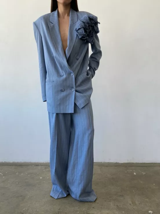 Купить Брюки BENDER цвет голубой за 14 100 рублей