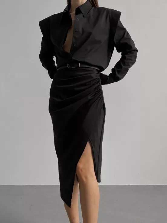 Юбка-карандаш цвет черный