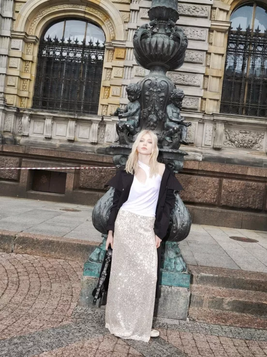 Юбка Sparkle шампань