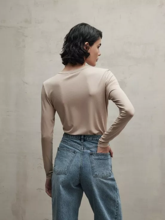 Лонгслив TRINITY LIGHT цвет бежевый