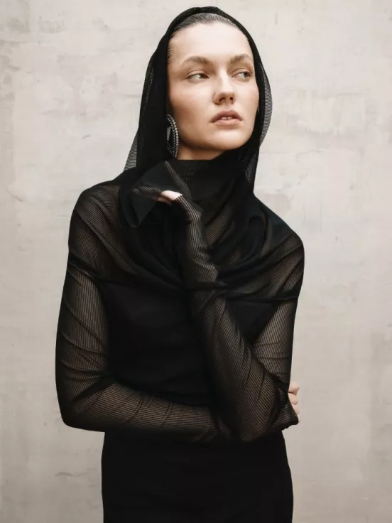 Купить Платье PINOT NOIR цвет черный за 35 000 рублей