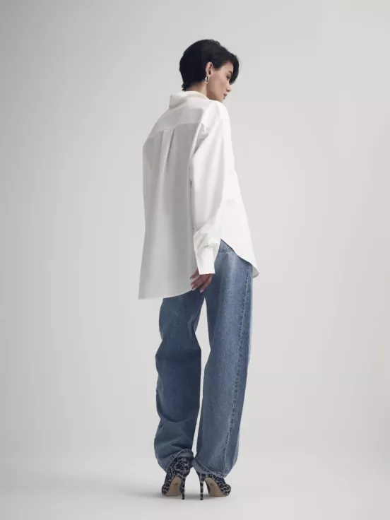 Купить Рубашка GENTLE цвет белый за 10 500 рублей