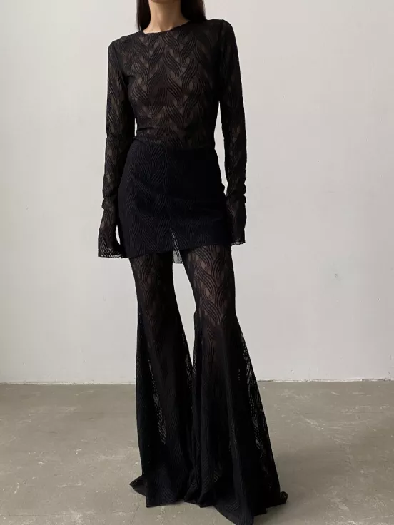 Брюки клеш BIANCA