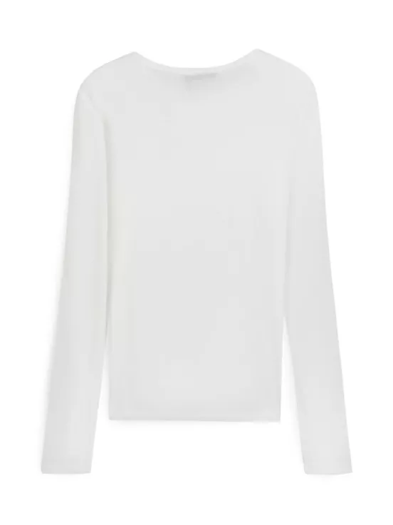 Купить Лонгслив BASIC цвет белый за 9 900 рублей