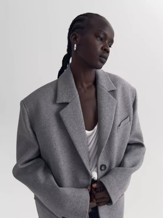 Купить Бушлат NEW EDITOR цвет серый за 42 900 рублей