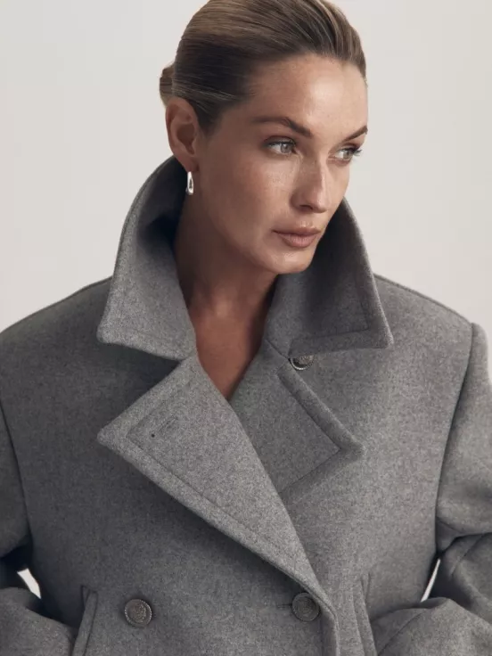 Купить Бушлат CROP PEA JACKET цвет серый за 45 000 рублей