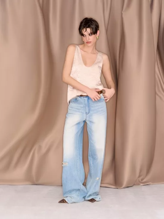 Джинсы WEST цвет голубой