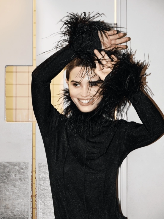 Манжеты из перьев