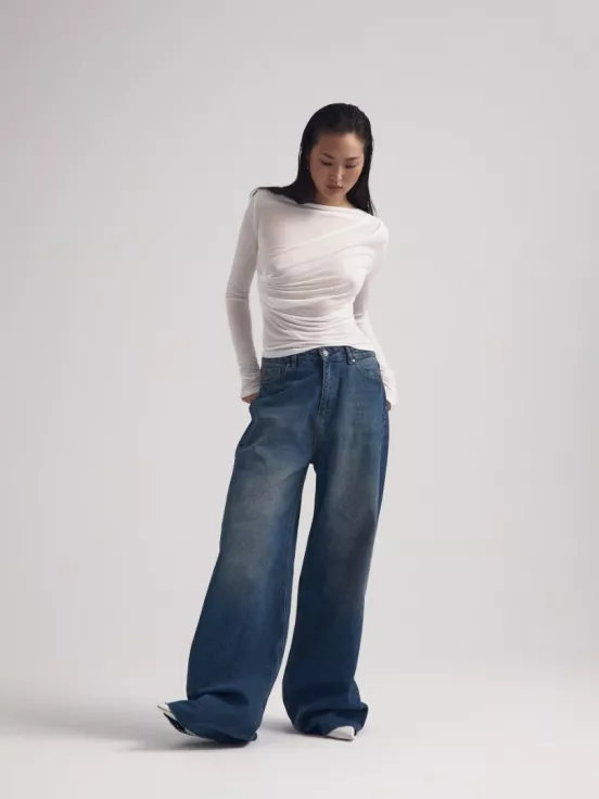 Лонгслив NAKED цвет белый