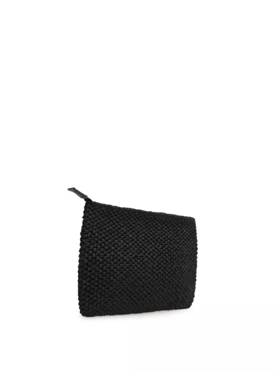 Купить Клатч плетеный цвет черный за 29 900 рублей