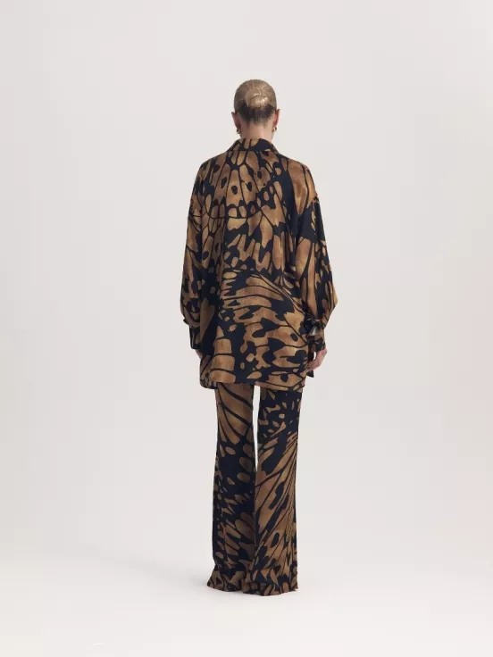 Рубашка оверсайз BUTTERFLY цвет черный