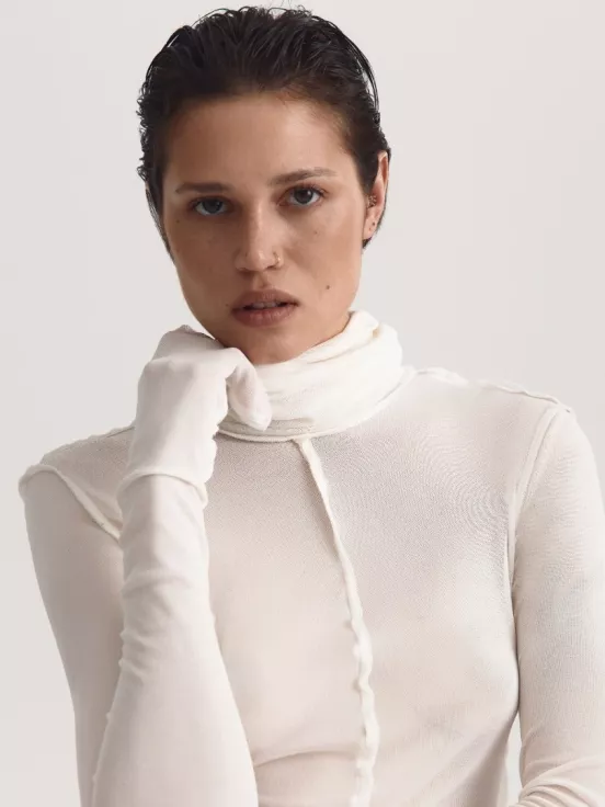 Купить Лонгслив INSIDE OUT цвет белый