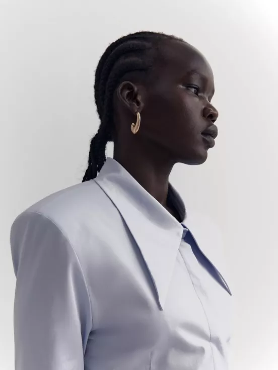 Купить Блуза FRAME цвет голубой за 20 900 рублей