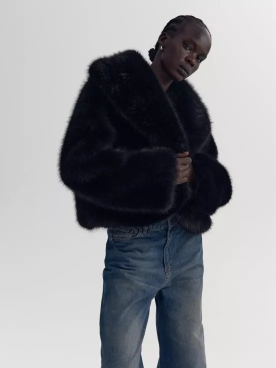Шуба FUR-FUR цвет черный