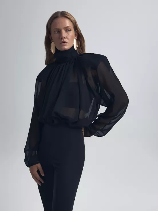 Блуза-боди VIRGO цвет черный