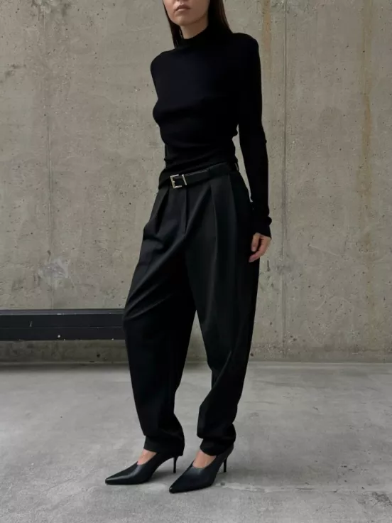 Лонгслив FLUFFY BLACK