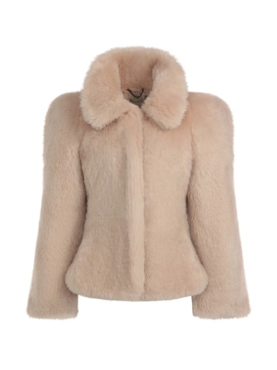 Купить Шуба MANTEAU цвет пудровый