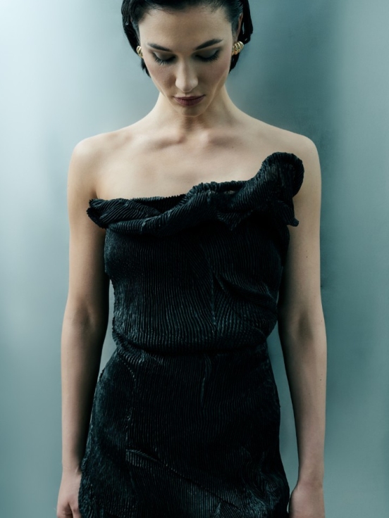 Купить Платье AURORA цвет черный за 45 000 рублей