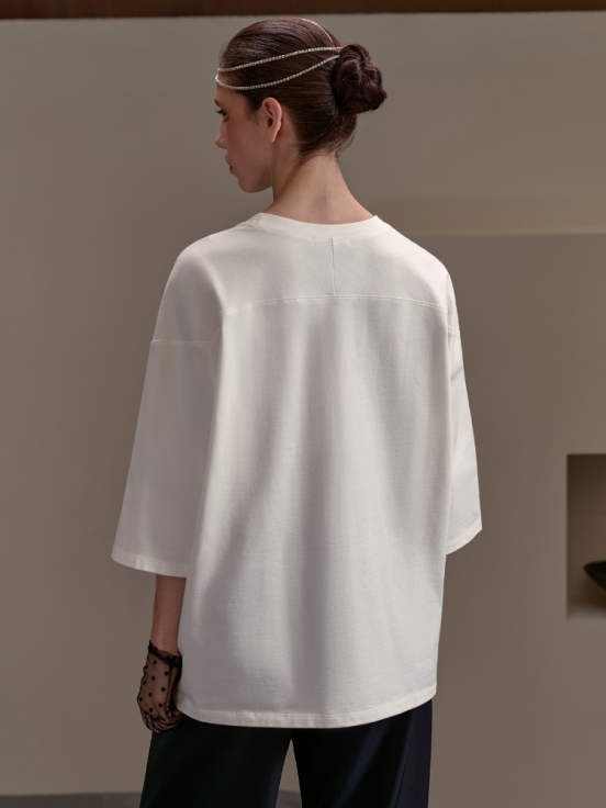 Купить Футболка HANDY цвет белый за 11 900 рублей